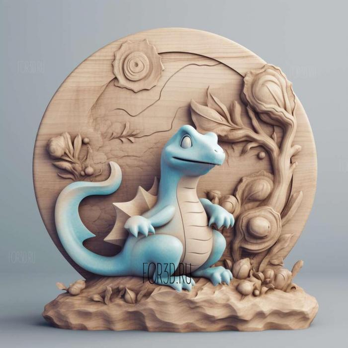 st The LoLapras Save Laplacefrom Pokemon 3 stl model for CNC