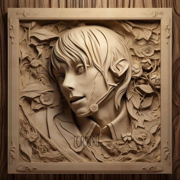 st Murakoso from Bungo Stray Dogs 1 stl model for CNC