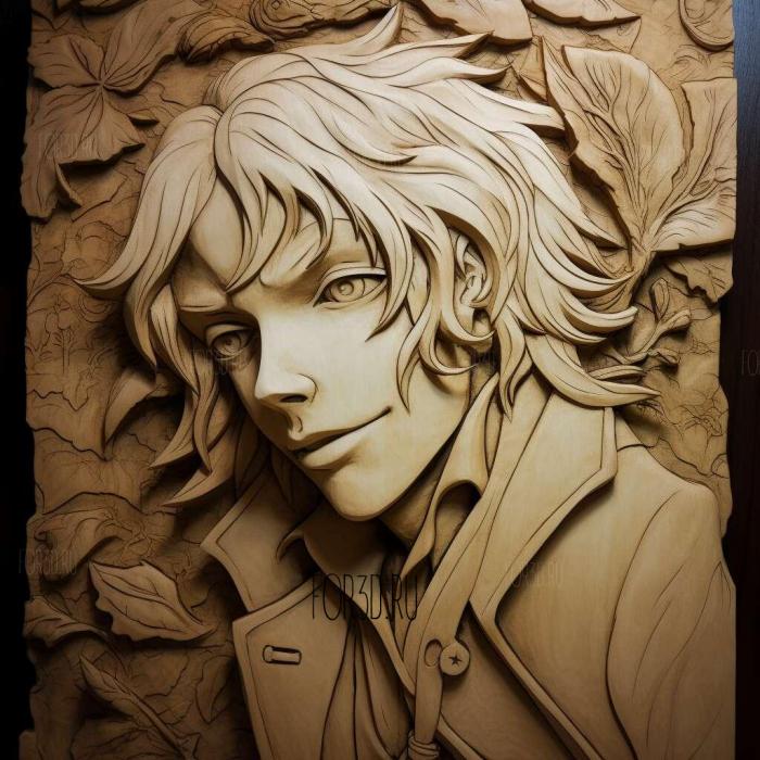 st Murakoso from Bungo Stray Dogs 2 stl model for CNC