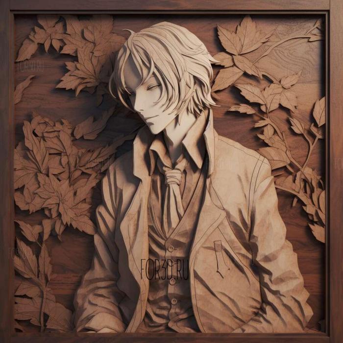 st Murakoso from Bungo Stray Dogs 3 stl model for CNC