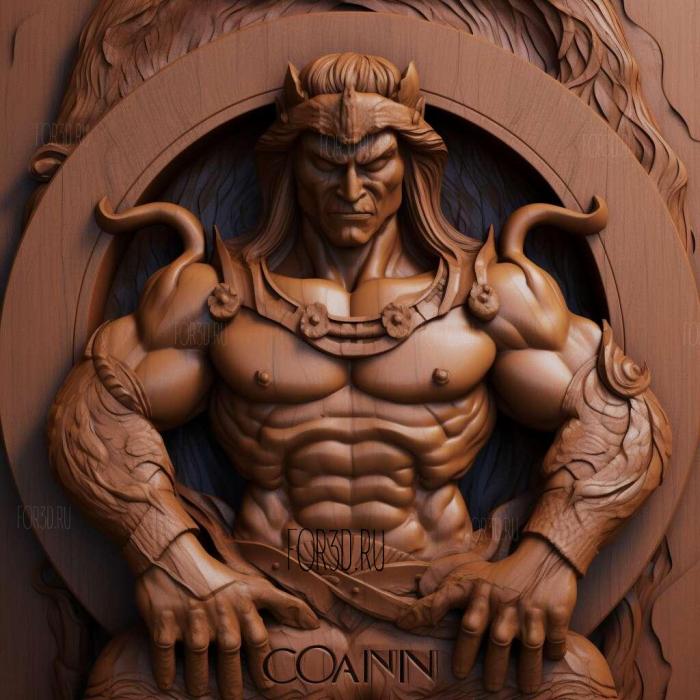 st Conan from Naruto 3 stl model for CNC