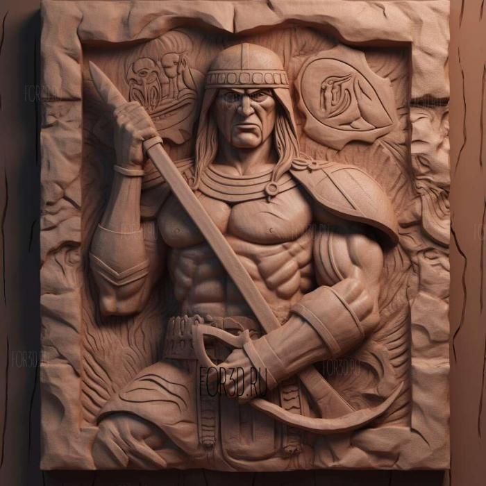st Conan from Naruto 4 stl model for CNC