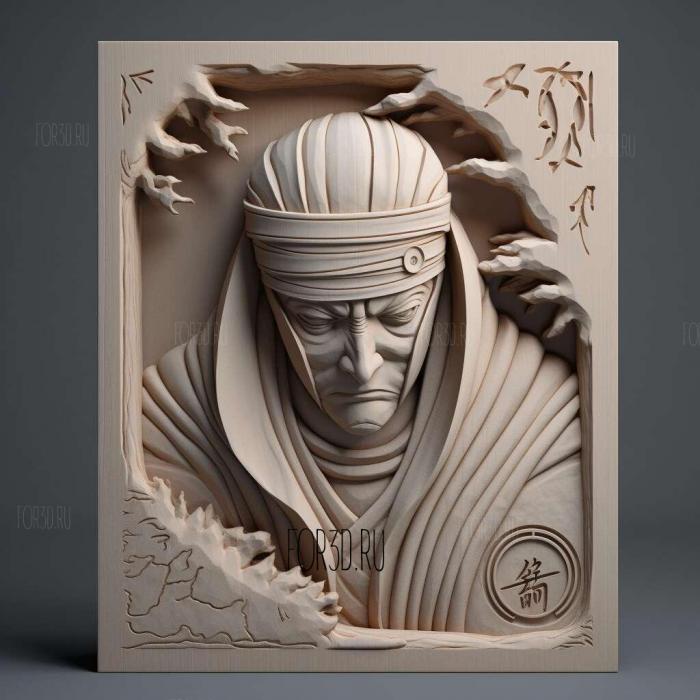 st Kisame from Naruto 2 stl model for CNC