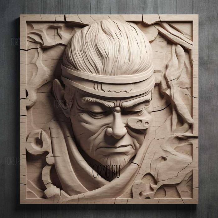 st Kisame from Naruto 3 stl model for CNC