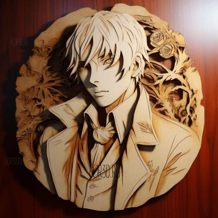 st Kise Taniyama from Bungo Stray Dogs 3 stl model for CNC