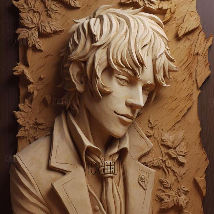 st Kise Taniyama from Bungo Stray Dogs 4 stl model for CNC