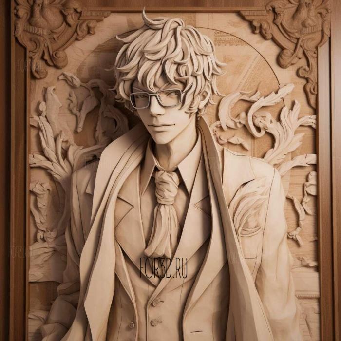 st Kensho Ono from Bungo Stray Dogs 2 stl model for CNC