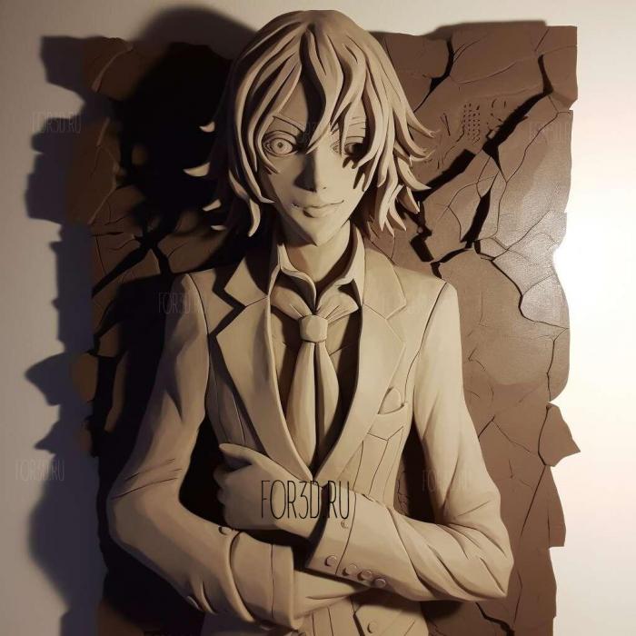 st Chiaki Omigawa from Bungo Stray Dogs 4 stl model for CNC