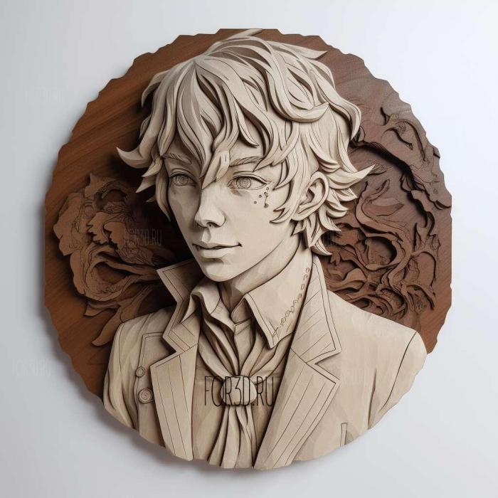 Atsushi Ono from Bungo Stray Dogs 2 stl model for CNC