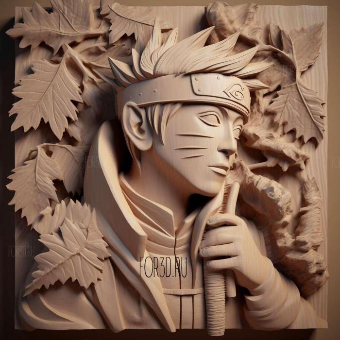 Toby from Naruto 3 stl model for CNC