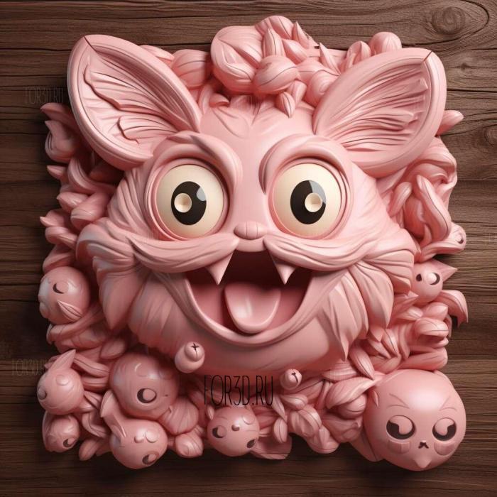 st Rough Tough Jigglypuff Purins Song Papas Song 1 stl model for CNC