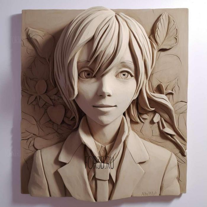 st Haruka Kudo from Bungo Stray Dogs 2 stl model for CNC
