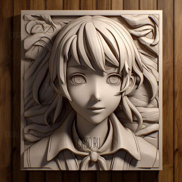 st Haruka Kudo from Bungo Stray Dogs 4 stl model for CNC