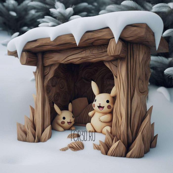 Snow Way Out Iwark as a Bivouacfrom Pokemon 1 3d stl модель для ЧПУ