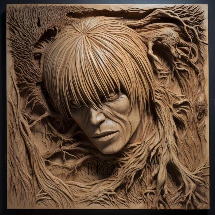st Light Yagami Death Note FROM NARUTO 4 stl model for CNC