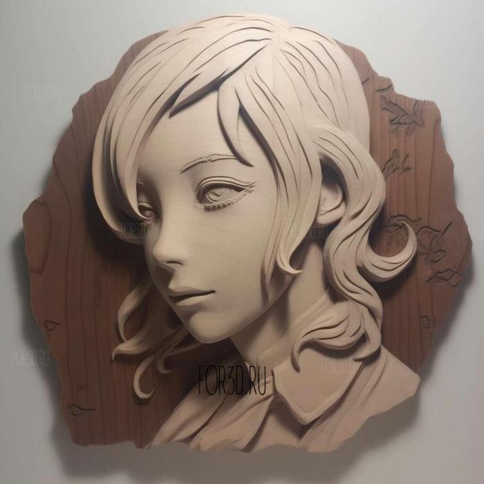 st Sumire Morohoshi from Bungo Stray Dogs 2 stl model for CNC