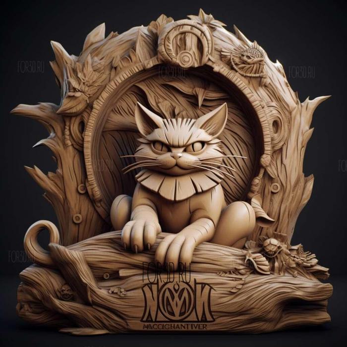 st Meowth Rules Lord Nyarths Island 1 stl model for CNC