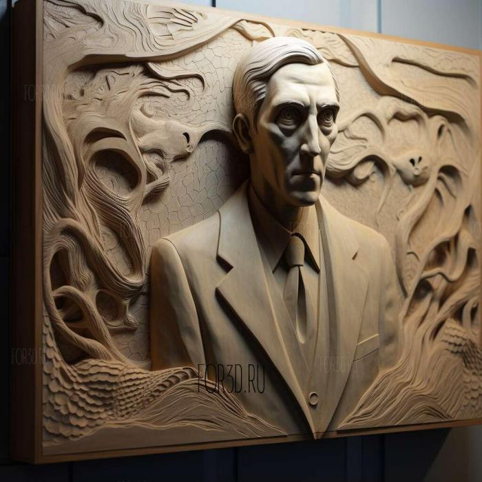 st Howard Phillips Lovecraft from Bungo Stray Dogs 1 stl model for CNC