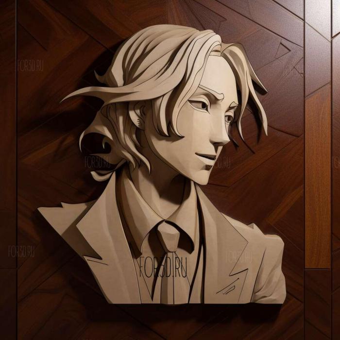 Asami Seto from Bungo Stray Dogs 3 stl model for CNC