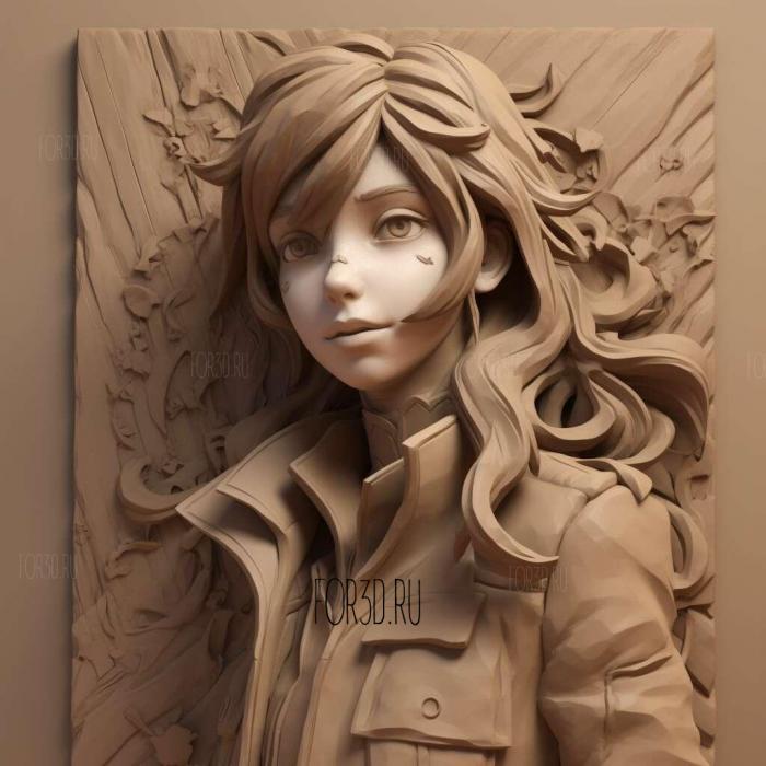 Asami Seto from Bungo Stray Dogs 4 stl model for CNC