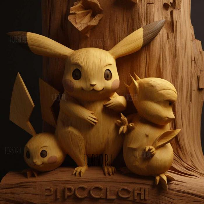 st The Apple Corp Pikachu and Pichu 2