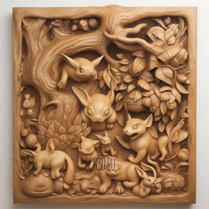 A Breed Stampede A Way to Befriend Pokmon 2 stl model for CNC