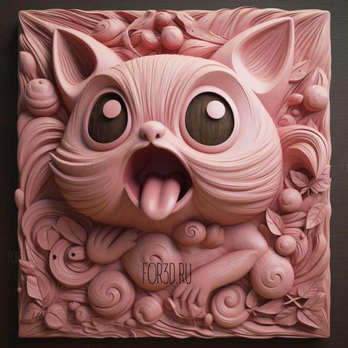 st The Song of Jigglypuff Sing Purin 3 stl model for CNC