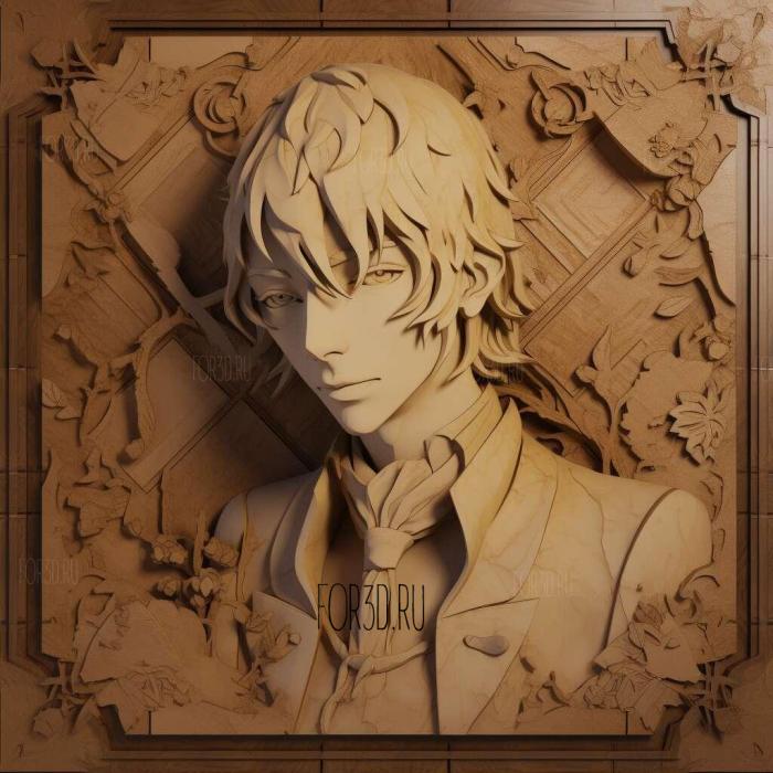st Hikaru Ueda from Bungo Stray Dogs 1 stl model for CNC