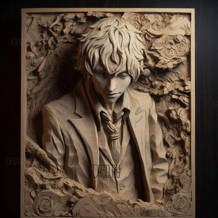 Yu Hayashi from Bungo Stray Dogs 1 stl model for CNC