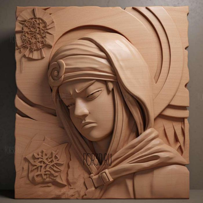 st Mabui FROM NARUTO 1 stl model for CNC