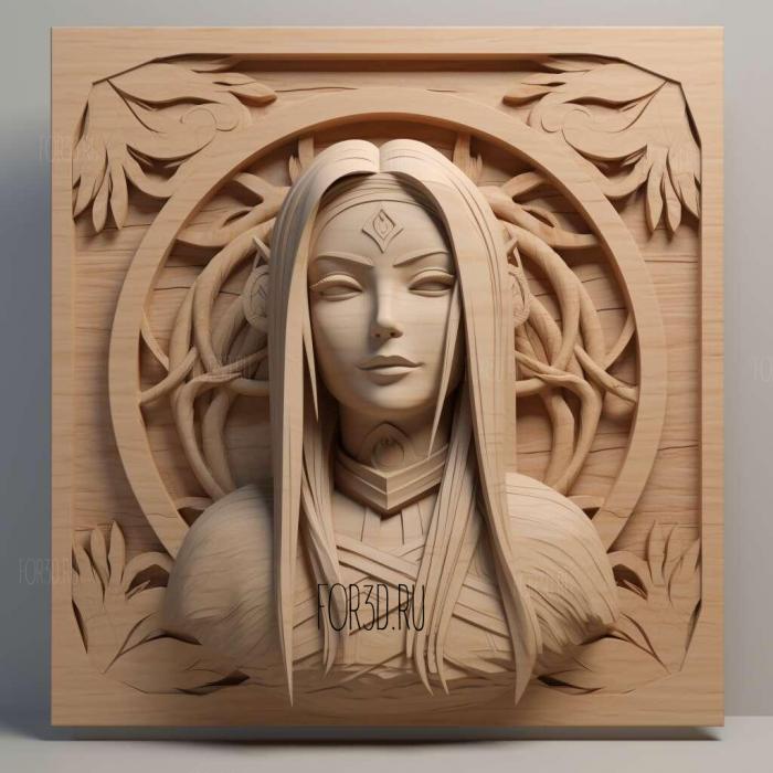 st Tsunade FROM NARUTO 1 stl model for CNC