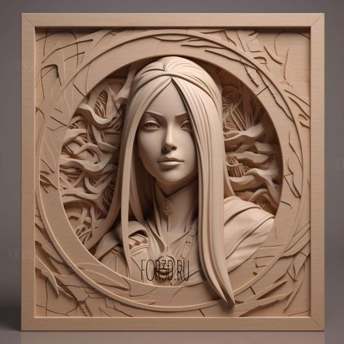 st Tsunade FROM NARUTO 2 stl model for CNC