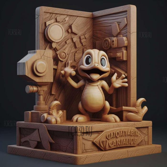 st Lights Camera Quack tion Pokmon the Moviefrom Pokemon 1 stl model for CNC