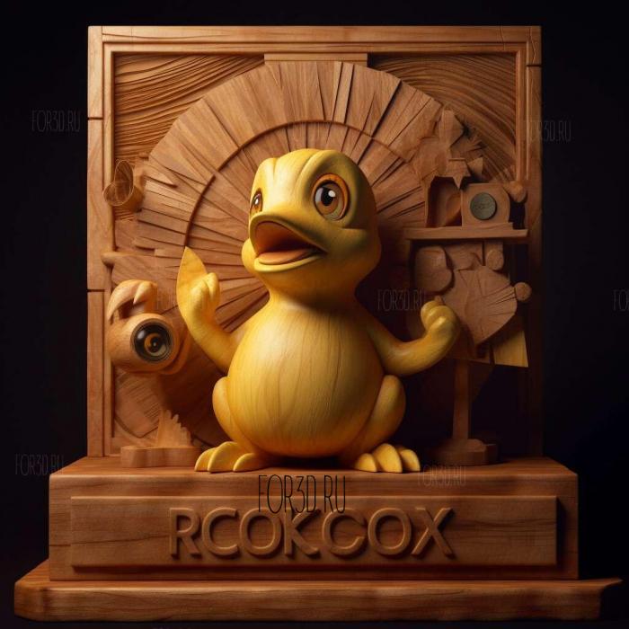 st Lights Camera Quack tion Pokmon the Moviefrom Pokemon 2 stl model for CNC