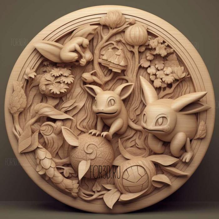 st Crossing Paths Goodbye Dokucalefrom Pokemon 1 stl model for CNC