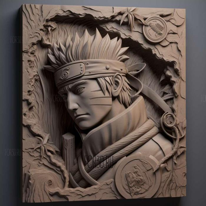 st Payne from Naruto 4 stl model for CNC
