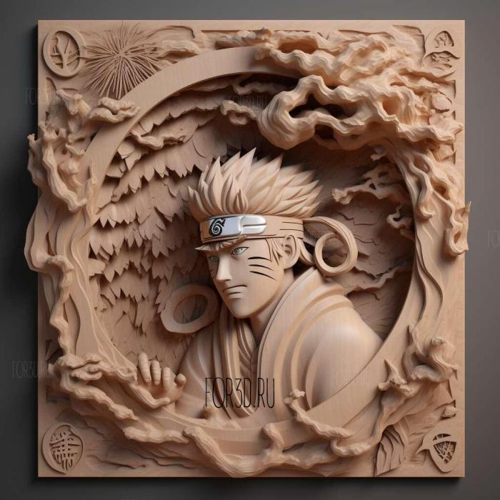 st Ten ten FROM NARUTO 4 stl model for CNC