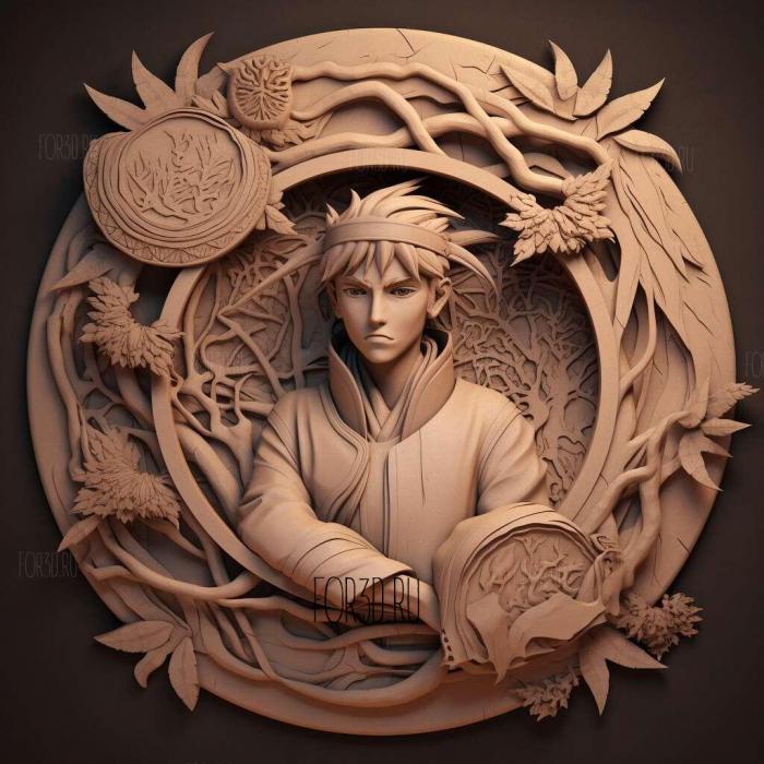 st Tenten FROM NARUTO 4 stl model for CNC