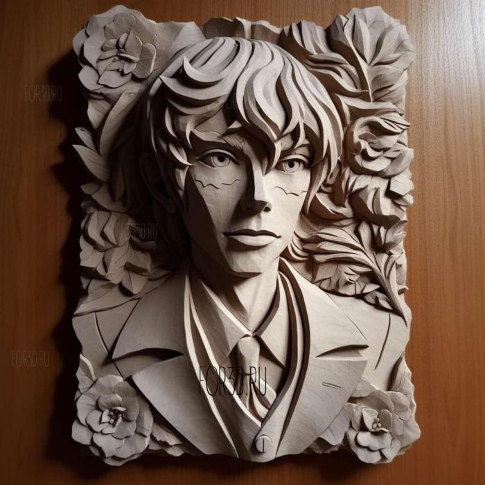 st Hiromichi Tezuka from Bungo Stray Dogs 2 stl model for CNC
