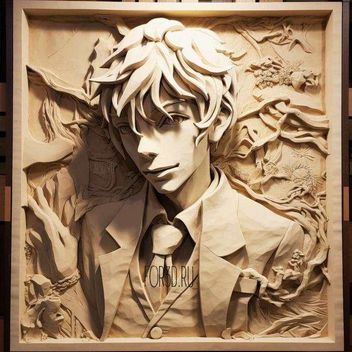 st Hiromichi Tezuka from Bungo Stray Dogs 3 stl model for CNC