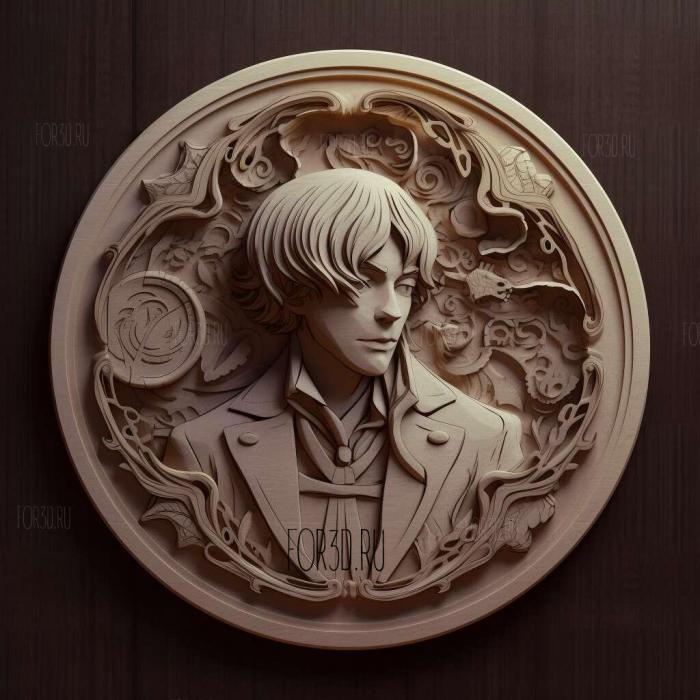 st Yuto Uemura from Bungo Stray Dogs 4 stl model for CNC