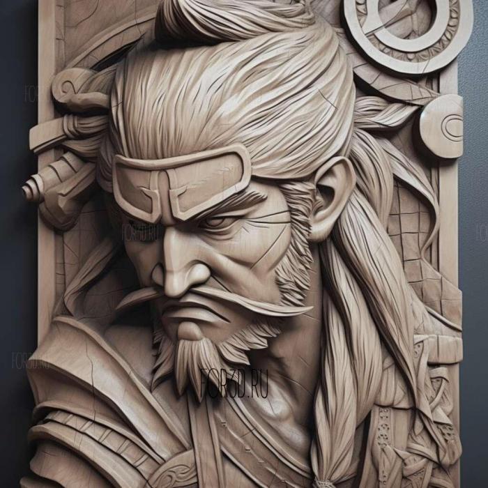 st Hanzo from Naruto 1 stl model for CNC