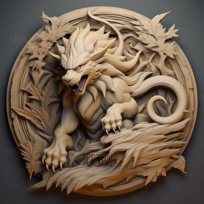 On Cloud Arcanine Rival Confrontation Get Windie 3 stl model for CNC