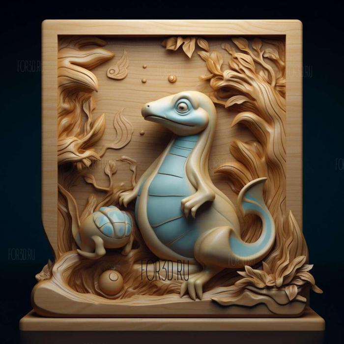 st Lapras of Luxury Laplaces Songfrom Pokemon 1 stl model for CNC