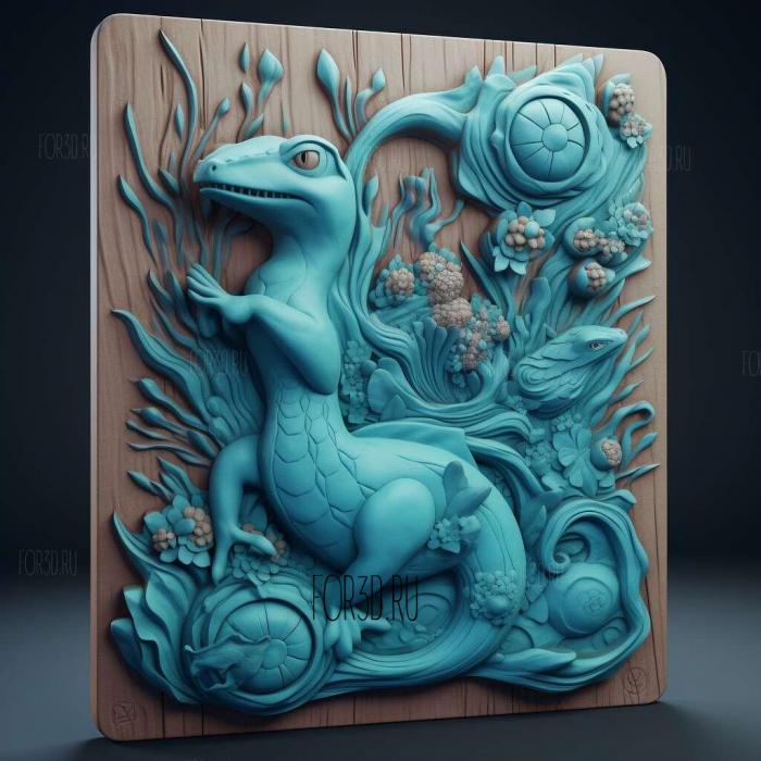 st Lapras of Luxury Laplaces Songfrom Pokemon 3 stl model for CNC