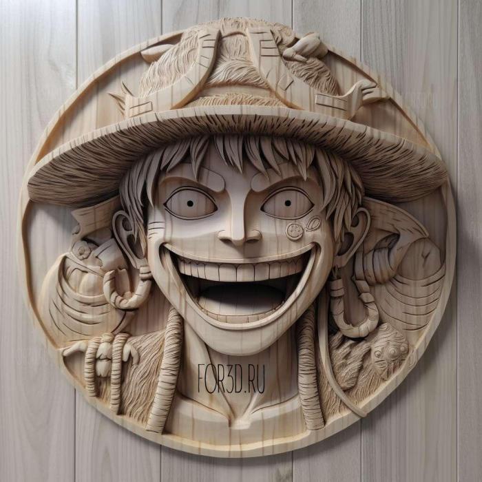 st One Piece Stampede anime 1 stl model for CNC