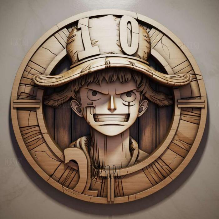 st One Piece Stampede anime 2 stl model for CNC