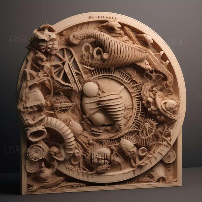 Shell Shock The Secret of the Kabuto Fossils 4 stl model for CNC
