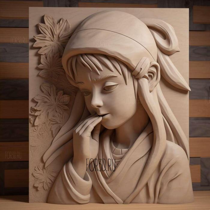 st Karin FROM NARUTO 4 stl model for CNC