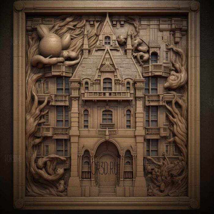 st The Tower of Terror Capture at the Pokmon Tower 3 stl model for CNC
